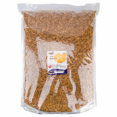 Close-up of crisp-textured RANZ mealworms ideal for quick treats