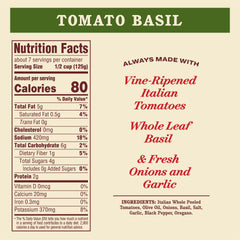 Close-up of Rao's sauce ingredients highlighting quality produce