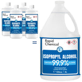 RAPID PROTECTANT 99% IPA bottle pour demonstrates quick surface cleaning.