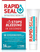 Rapid-Seal Wound Gel on skin showing quick, clean coverage for minor wounds