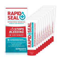 Rapid-Seal Wound Gel single-use packet for fast, hygienic first-aid application.