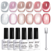 RARJSM Diamond cat-eye shine bottle shows radiant sparkle for nail art
