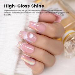 RARJSM silver glitter pigments add subtle sparkle and dimension to any manicure.