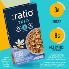 Ratio Trio nutty clusters add texture and flavor in every bite.