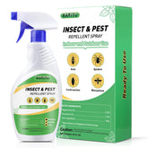 RATITU Peppermint Oil Spray bottle closeup, natural pest repellent power.