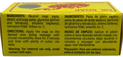 Rattlesnake oil soap close-up bar reveals natural minerals and herbs in a smooth lather.