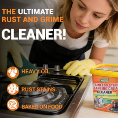 RAVPUIA cleaner sponges with paste for easy scrubbing and polishing.