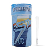 RAW Elements ultra-thin king-size cones in a 100-pack for easy, clean rolling.