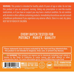 RAW Essential Pre-Workout Orange mixed drink in shaker for sustained focus.