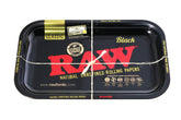 RAW Gold and Black tray side view highlights durable metal with premium finish.