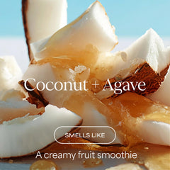 RAW SUGAR Moisture Smoothie conditioner tube showing frizz control and shine