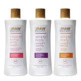 RAW SUGAR Simply Body Wash Coconut Mango cleanses and nourishes for a bright, refreshed feel.