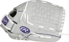 Durable all-leather shell and padded fingers support growing hands.
