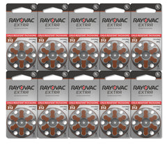 Rayovac Extra 312 batteries in-use in a hearing aid for all‑day reliability