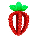 RaZbaby Bites teether with BerryBump textures massages gums.