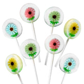 RBBZ Party Flower Candy Lollipops in four colors, ideal for party favors and gifting.