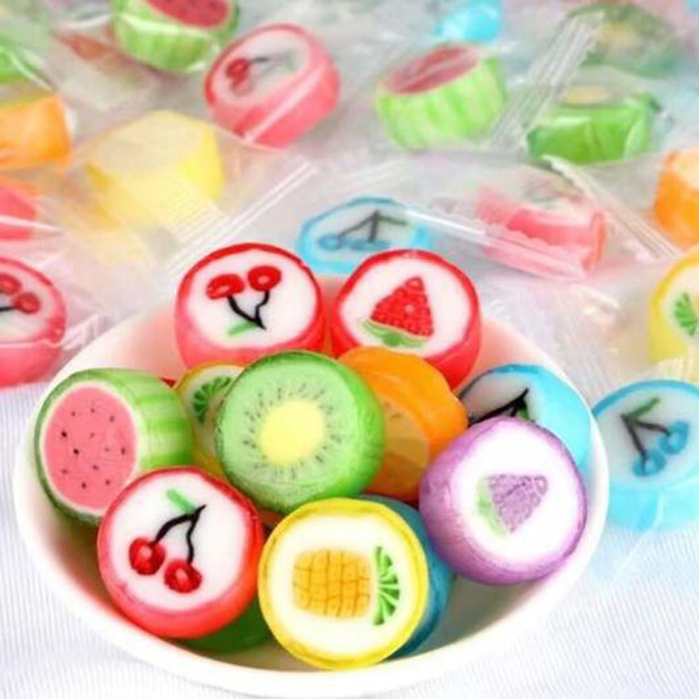 RBBZ Party Fruit Slices Candy bag front view in 1 lb bulk.