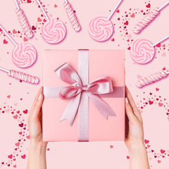 RBBZ Party pink candy display-ready lollipops enhance celebrations