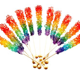 RBBZ Party Rainbow Rock Candy Stick 1 adds color to candy buffets and photos.