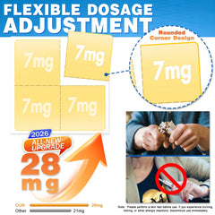 RBUGR nicotine patches applied to arm—easy placement for steady nicotine release.