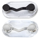Readerest magnetic eyeglass holders pack in black and stainless keeps glasses secure on your shirt