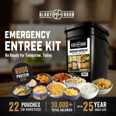 Ready Hour durable flood safe container, easy transport for disaster prep.