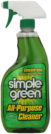 REAL FOOD FROM THE GROUND UP Simple Green All Purpose Cleaner bottle pour cleans grease efficiently