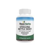 Real Herbs stinging nettle extract bottle front for daily urinary wellness
