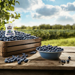 Reàl Infused Exotics Blueberry three-pack bottles ready for sharing.