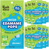 Real Naturals edamame snack sea salt 10-pack, convenient protein boost for busy days.