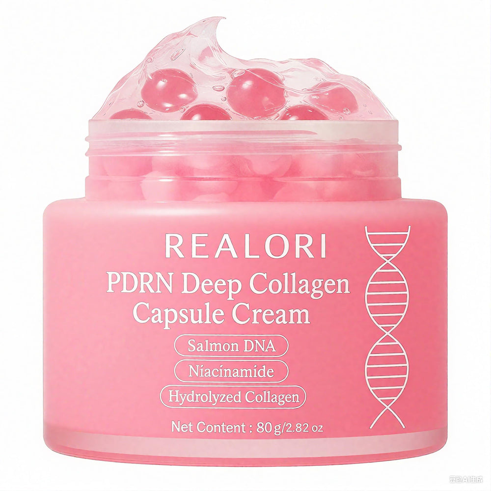 Realori PDRN Capsule Cream bottle close-up for daily hydration