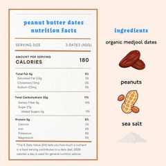 Realsy organic Medjool dates close-up showing natural ingredients and fiber.