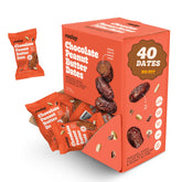 Realsy stuffed dates with chocolate peanut butter, ready-to-eat on the go.
