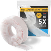 REBUILD SKILLS industrial-strength fasteners with clear Scotch tape; close-up on interlocking mushroom heads for tool-free mounting