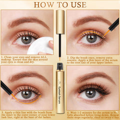 Recuren Plus ingredients showing aloe ferox and green tea for natural lash nourishment.