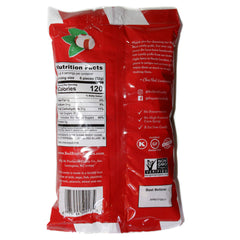 Red Bird Peppermint Candy Puffs bag front showing gluten-free and fat-free claim.