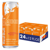 Red Bull Amber Edition can with strawberry apricot flavor for a refreshing energy lift