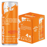 Red Bull Amber Edition Strawberry Apricot can with fruity aroma and energy lift