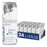 Red Bull Coconut Edition can displaying Coconut Berry flavor for an on-the-go energy boost