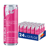 Red Bull Peach Edition can front view for a quick energy lift during workouts.