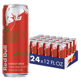 Red Bull Red Edition Watermelon can ready for a quick energy boost