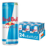 Red Bull Sugar Free energy drink can ready for a quick caffeine boost.