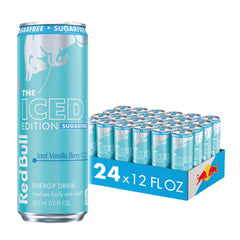 Red Bull Sugar-Free Iced Vanilla Berry can for a quick energy boost