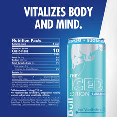 Side view of Red Bull Sugar-Free can with bold branding