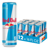 Red Bull Sugar Free can front view ready for energy on the go