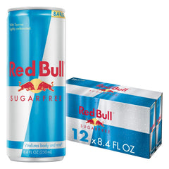 Red Bull Sugar Free can hero for quick energy boost during busy days.