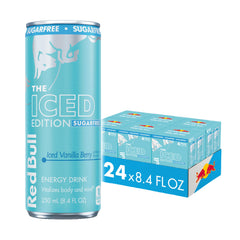 Red Bull Sugar Free Iced Vanilla Berry can ready for a quick energy boost