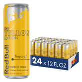 Red Bull Yellow Edition tropical can front for on-the-go energy and focus.