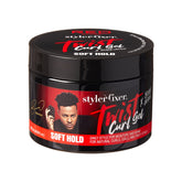 Red by Kiss Bow Wow Styler Fixer bottle closeup; hydrating formula for defined curls