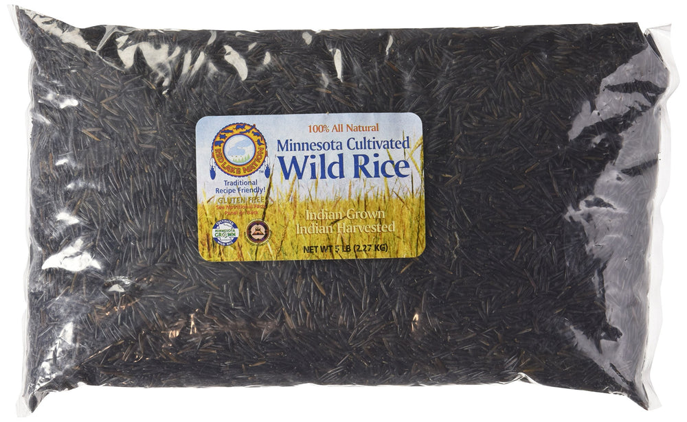 Red Lake Nation Wild Rice pack close-up, highlighting premium quality and versatility